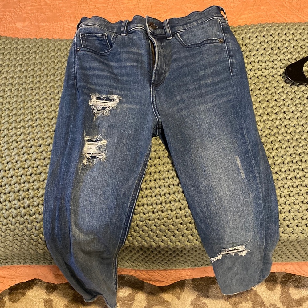 Distressed denim